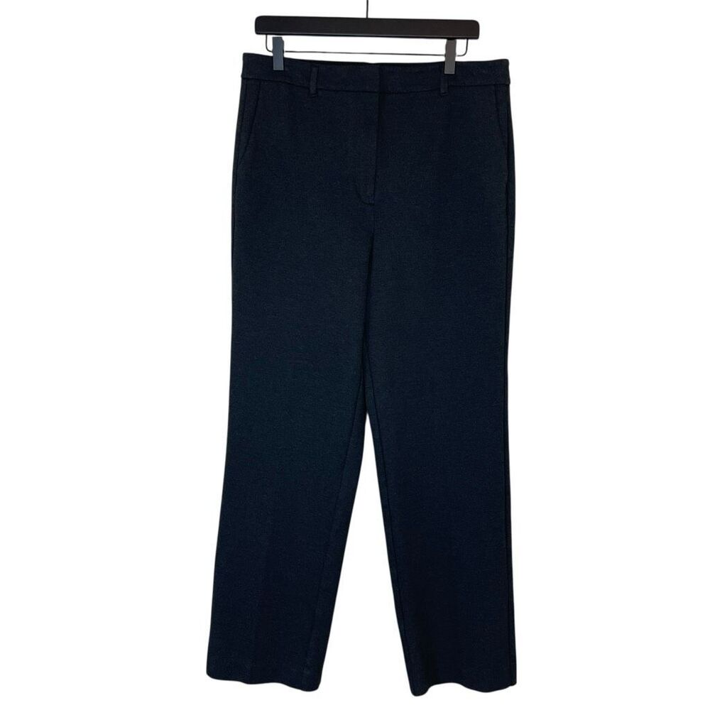 Boden Ponte Pant Straight Leg Trouser Pants Gray Size 12 L